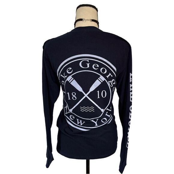 Lake George New York Long Sleeve Graphic Tee | Size Small - Picture 2 of 5